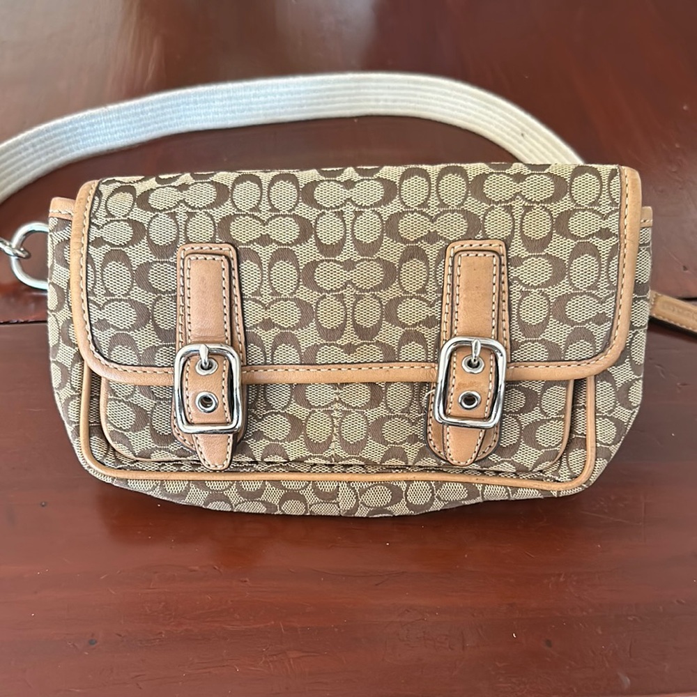 Coach Brown Signature Crossbody Bag